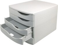 Djois Re - Solution bureauladenset - 5 gesloten laden - grijs - A4 - Gerecycled materiaal