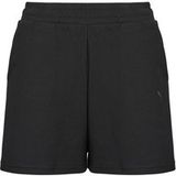 PUMA Essentials Elevated A-lijn short met hoge taille voor Dames, Zwart, Maat S