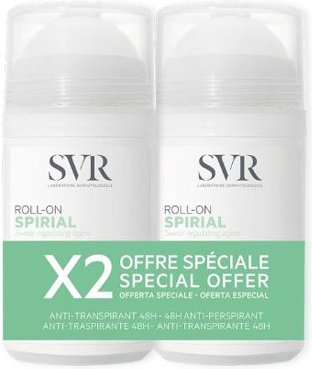 Svr Spirial Duo Anti-Transpirant 48H Deodorant 2x50ml 100ml