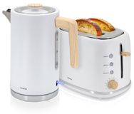 OEM Nordic Set: Broodrooster met 2 gleuven + waterkoker van 1,7 liter, 2200 W, wit