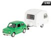CARMOTION Daffi Fiat 126p + remorque Niewiadów Camping vert