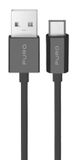 PURO Câble USB USB 2.0 1 m USB A vers Micro-USB A 12 W Noir