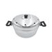 Pentole Agnelli Nonna Aurelia oven voor gebak in BLTF aluminium met deksel en ijzeren plaat, zilver, 28 cm