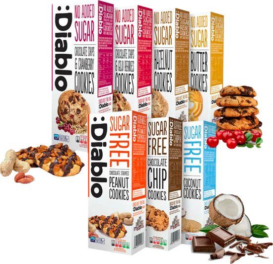 Diablo Mix No Added Sugar Cookies - Voordeelpakket - 7 Cookies