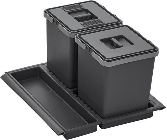 Sotech METROPOLIS Afvalverzamelaar 20L - Donkergrijs