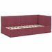 vidaXL Hoek Bed Frame met hoofdeinde Wijnrood 90 x 200 cm Stof