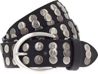 Vanzetti Leren Riem Hollywood Boulevard 35mm Full Leather Belt W110 Black Zwart