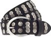 Vanzetti Leren Riem Hollywood Boulevard 35mm Full Leather Belt W110 Black Zwart