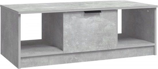 vidaXL Salontafel 102x50x36 cm Hout Betonlook Betongrijs