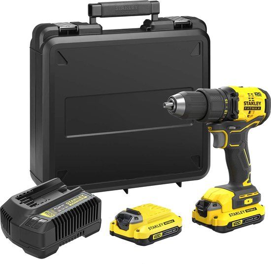 Stanley Fatmax SFMCD710D2K-QW - Accuboormachine - 18V - Brushless - 60 Nm Koppel