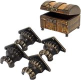 OEM Allecto Premium Decoratieve Koperen Sieradendoos Voetbeschermers - Set van 4 Stuks