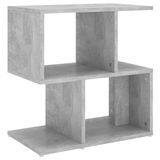VidaXL Nachtkastje 50x30x51,5 cm bewerkt hout betongrijs