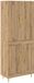vidaXL Highboard Artisan Eiken 69,5 x 34 x 180 cm Bewerkt hout