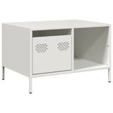 VidaXL Salontafel 68,5x50x43,5 cm koudgewalst staal wit