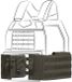 Pentagon Modulaire Gevechtsschede Zilver
