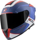 FC-Moto Hawk EVO-X Helm - Zwart Matt/rood/blauw/wit
