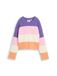 Tom Tailor - Cropped gebreide trui met colour blocking - Maat 128 - big multicolor stripe