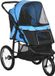 PawHut Hundebuggy Polyester, Stahl 111L x 58B x 107H cm Blauw
