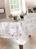 Calitex tafelzeil, motief menu, 140 x 250 cm, gemakkelijk te reinigen