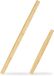 Merkloos Relaxdays deegroller bamboe, set van 2, bakaccessoires, in 2 groottes, 65 & 40 cm, fondantroller, natuur