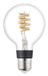 EGLO connect.z Smart-Home Ledlamp E27, G80 Globe, Matter, ZigBee | app en spraakbesturing Alexa, dimbaar, RGB, warmwit, 7 watt, gloeilamp, transparant, spiraalvormig