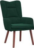 vidaXL Fauteuil Donkergroen Fluweel 63 x 67 x 94 cm