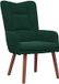 vidaXL Fauteuil Donkergroen Fluweel 63 x 67 x 94 cm