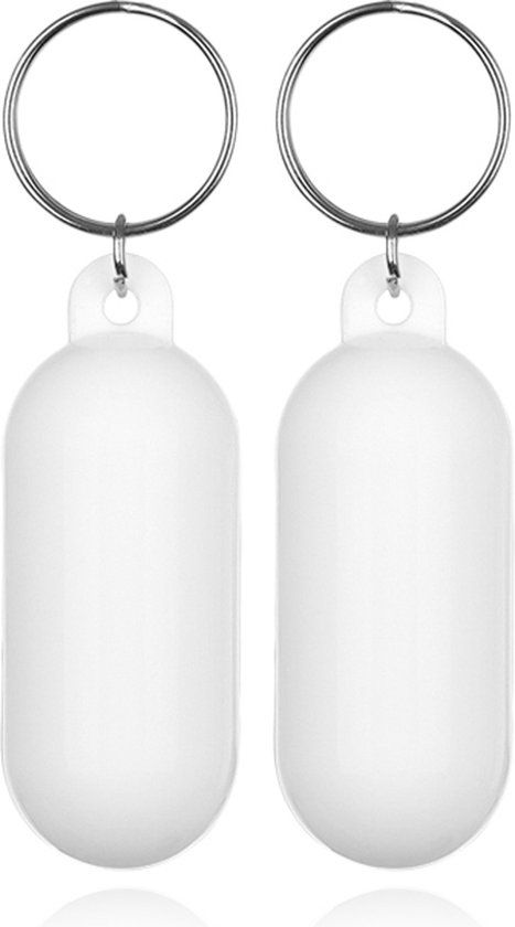 LGT JWLS Drijvende Sleutelhanger Wit - Mini Fender - Set van 2