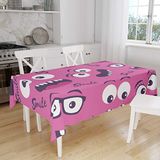 Bonamaison Tafelkleed, Anti-Mold, Sneldrogend, Waterdicht, 100% Polyester Tafellaken, 140cm x 160cm - Ontworpen en Vervaardigd in Turkije