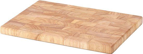 Continenta Snijplank - Rubberwood Kopshout - 30 x 21,5 x 2cm