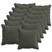 vidaXL - Kussensloop - 12 stuks - HOUTEN - Antraciet - 40 x 40 cm - Corduroy