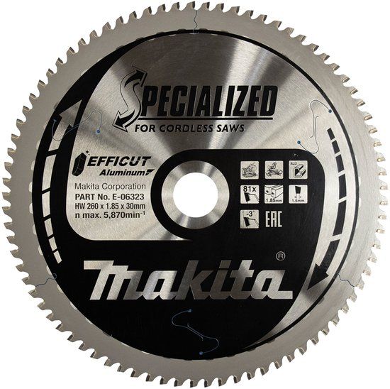 Makita zaagblad EFFICUT 260x30x81Z - 1 stuk