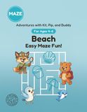 Beach: Easy Maze Fun!: A Maze Activity Book for Ages 4-6