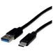 ROLINE RM USB 3.2 Gen 1 kabel, A-C, ST/ST, zwart, 0,5 m