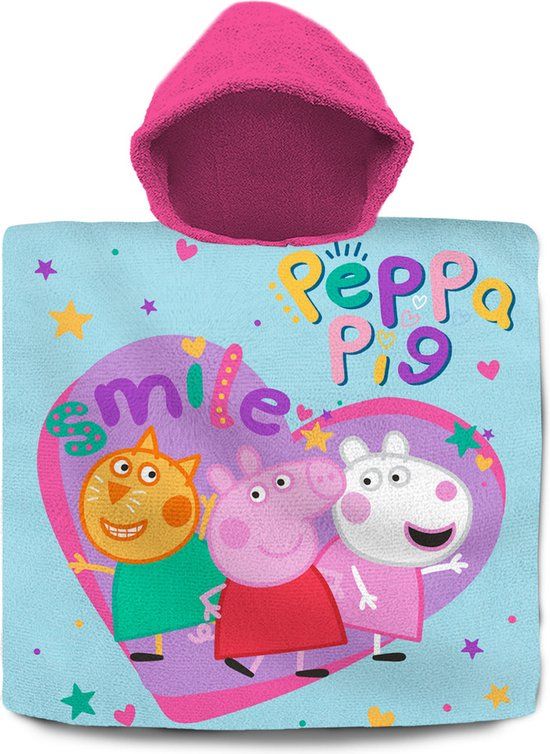 Peppa Pig Bad Cape/Poncho - 60 x 120 cm - Cotton - Kids