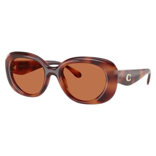 Coach zonnebril CR609 met tortoise print bruin