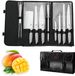 Royal Swiss® Set de couteaux 10 pièces – Couteaux de cuisine professionnels avec sac de rangement – Acier inoxydable