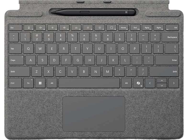 Microsoft Surface Pro Type Cover with Slim Pen - Platinum - QWERTY