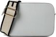 Coccinelle Leren schoudertas Tebe Crossover Bag Snow Lichtblauw