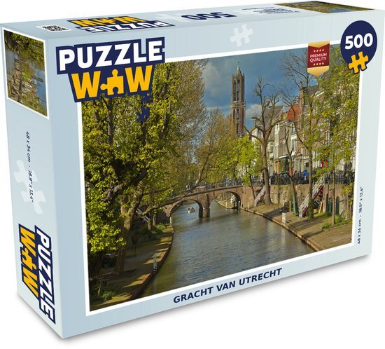 MuchoWow Puzzel Utrecht - Brug - Water - Legpuzzel - Puzzel 500 stukjes