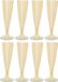 Excellent Houseware Prosecco/champagneglazen - 16x - geel - kunststof - 130 ml - herbruikbaar