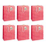 Clairefontaine Excellia Geschenkzakjes, Groot, Strandhutten Motief, Blauw en Rood