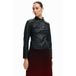 Desigual imitatieleren jack zwart