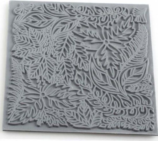 Cernit Texture Mat 9 x 9 cm - Leaves - Red