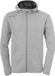 Uhlsport Essential Sweater Met Kap Kinderen - Donkergrijs Gemeleerd
