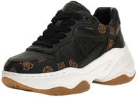 Guess Hapyy3 Lage Sneakers Vrouwen Zwart Leer EU 37