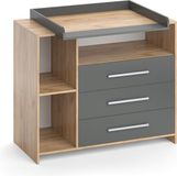Vicco Oskar Commode – 113 x 100 cm Antraciet/Sonoma