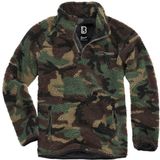 Brandit Teddy Fleece Troyer Sweatshirts woodland M Polyester Heren
