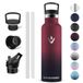 Vikaster Thermosfles, 750 ml, BPA-vrije drinkfles, thermosfles met rietje, voor school, sport, fiets, camping, fitness, outdoor