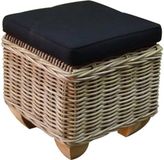 AVH-Collectie Toronto voetenbank 43x43xH43 cm naturel rotan